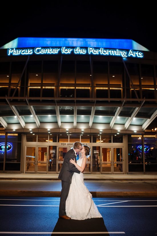 Marcus Center for performing arts wedding photos